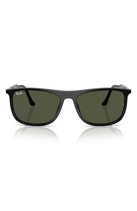 58mm Rectangular Sunglasses