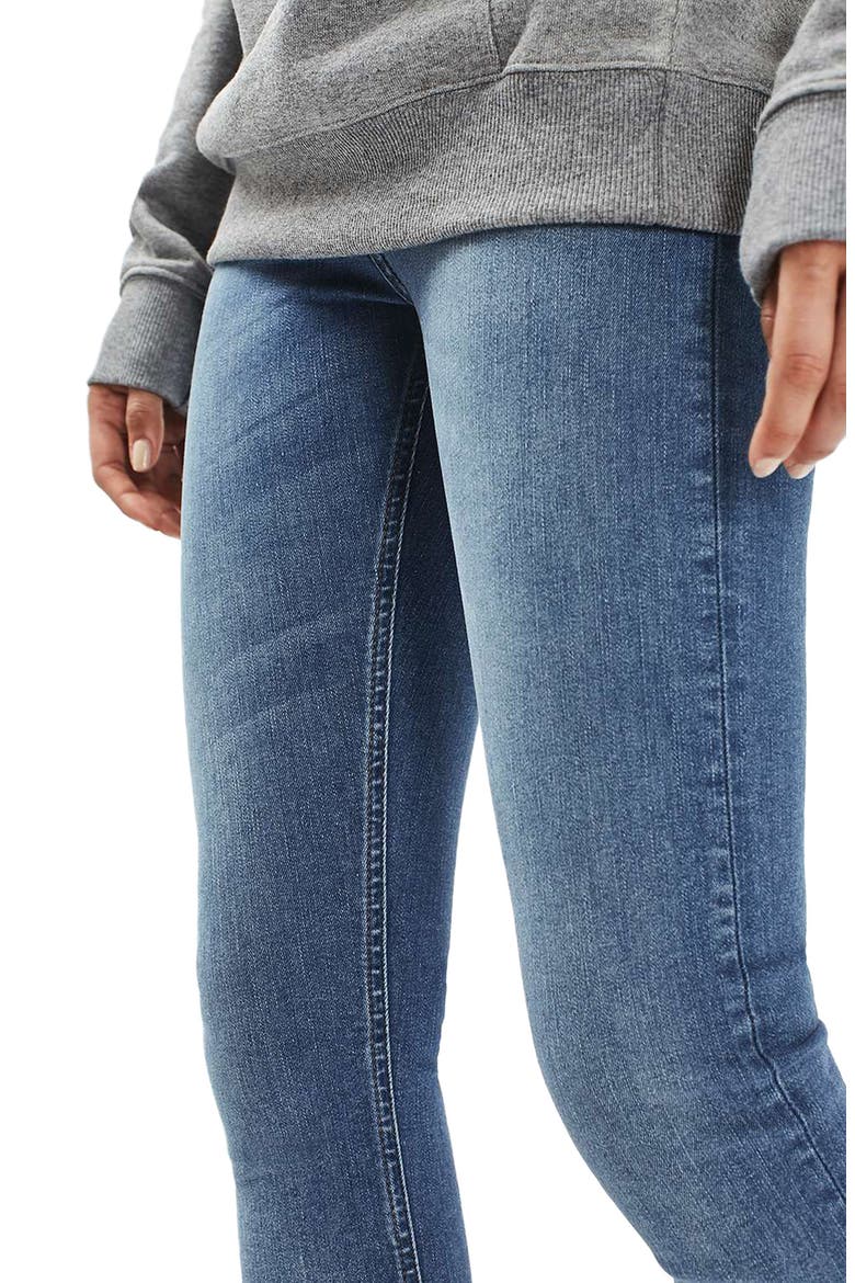 Jamie High Waist Crop Skinny Jeans, Alternate, color, BLUE GREEN
