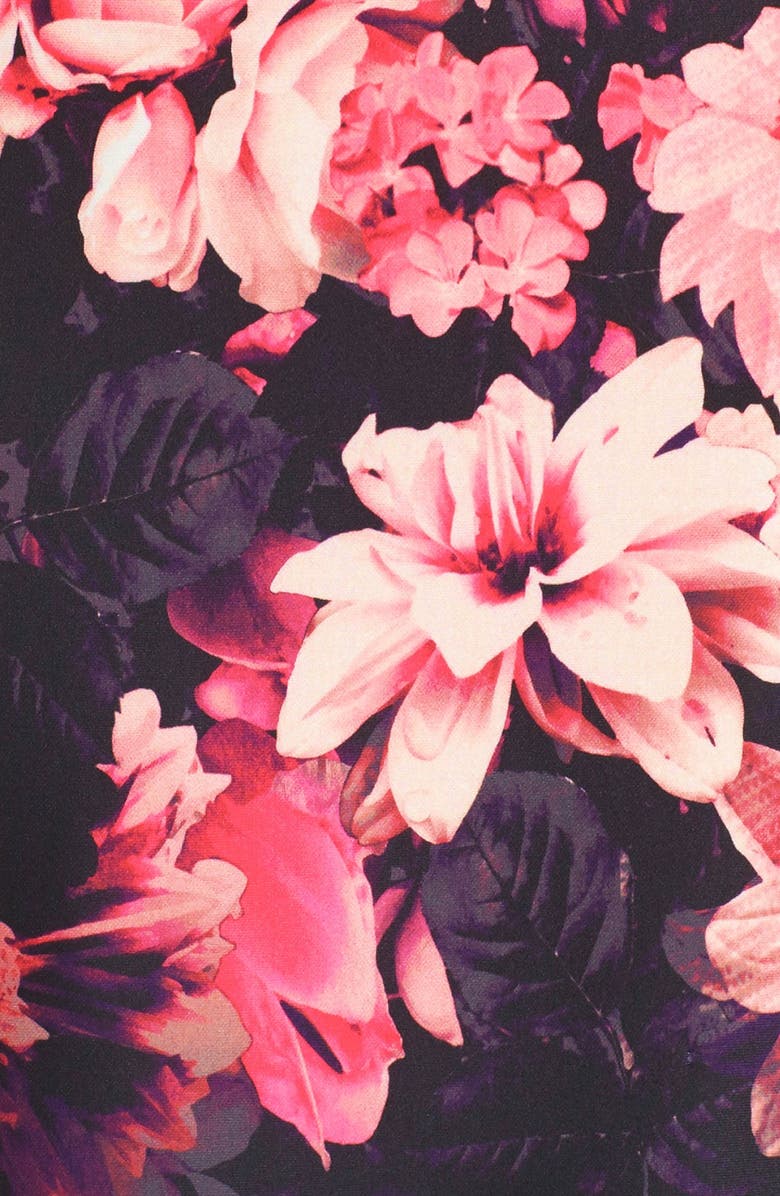 Eliza J Floral Scuba Sheath Dress, Alternate, color, 