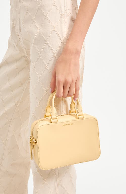Veronica Beard Boxy Leather Top-handle Bag