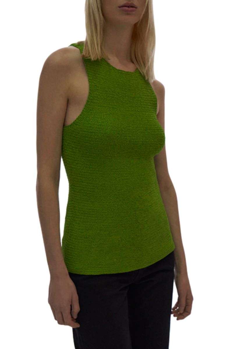 Helmut Lang Ribbon Sweater Tank, Alternate, color, Lawn
