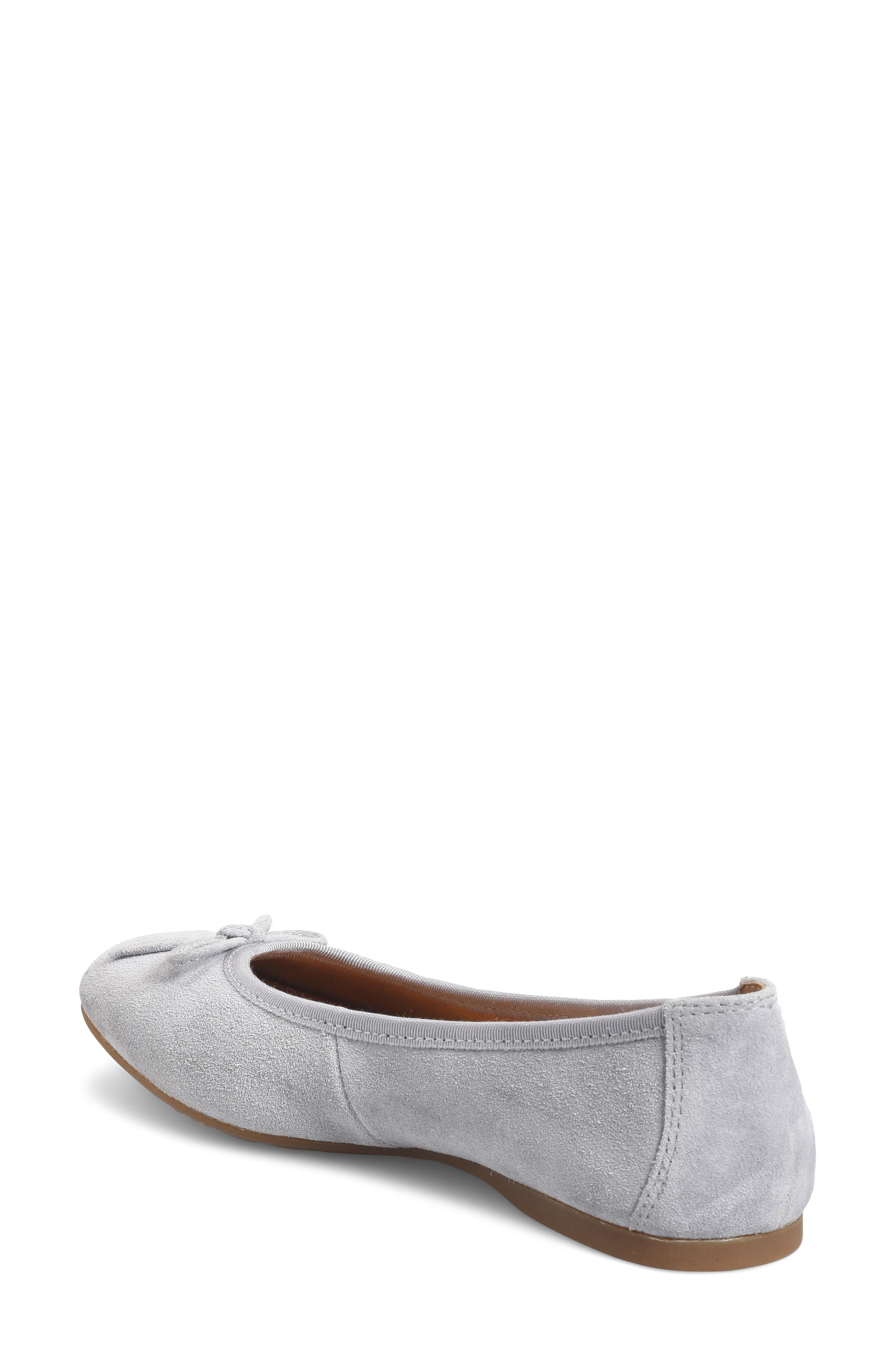 Brin Ballet Flat, Alternate, color, GREY SUEDE
