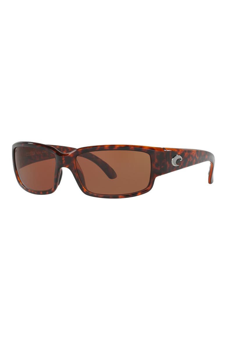 59mm Polarized Wraparound Sunglasses, Alternate, color, TORT
