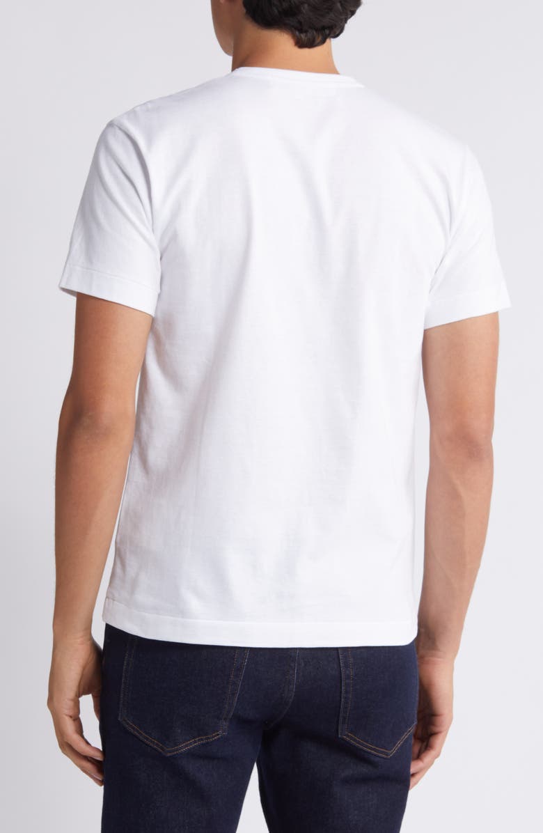 Comme des Garçons PLAY Half Red Heart Graphic T-Shirt, Alternate, color,