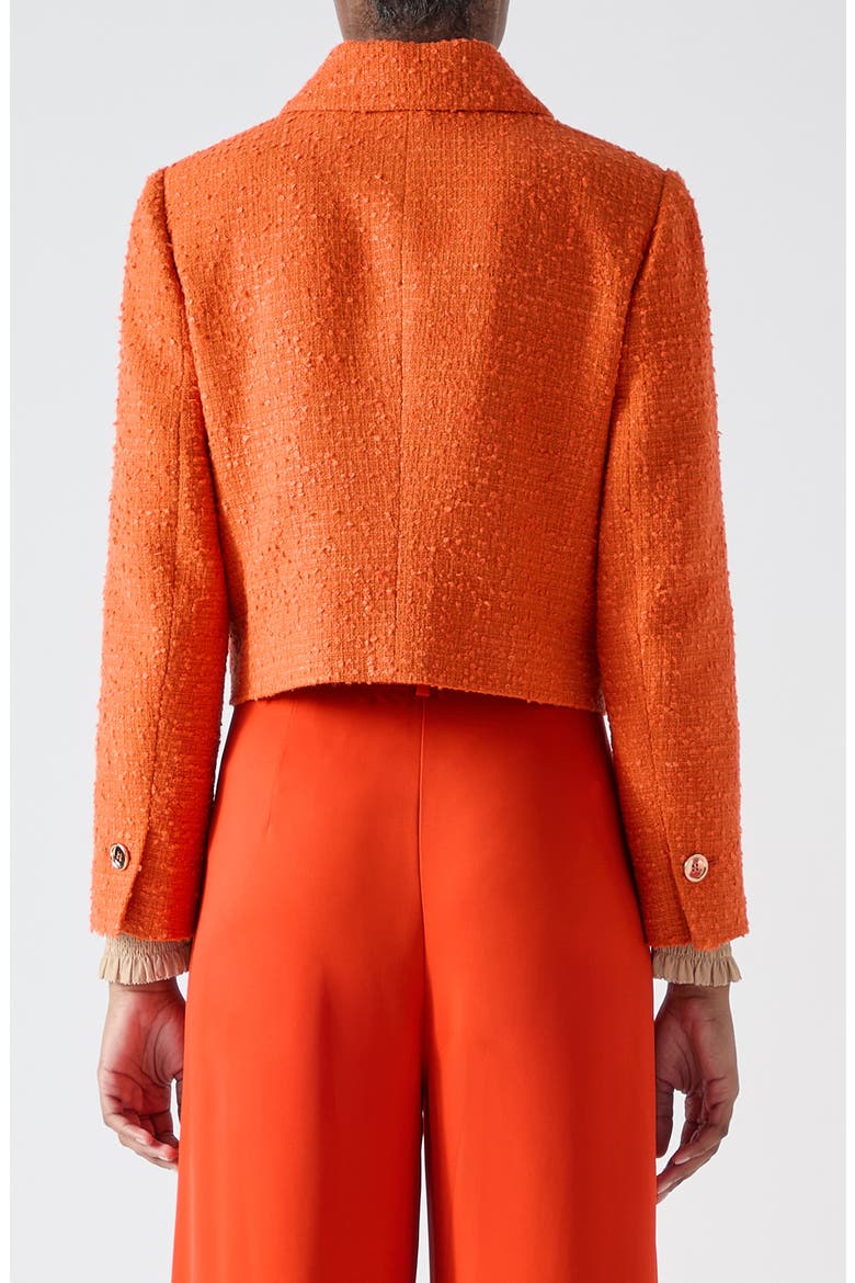 Vita Tweed Jacket, Alternate, color, BRIGHT ORANGE