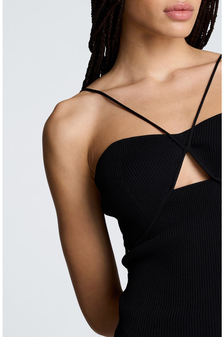 Rib Sweater Tank, Alternate, color, BLACK
