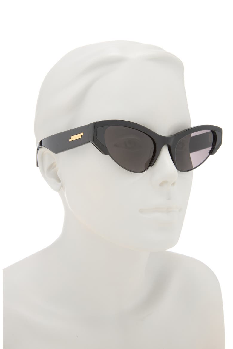 53mm Cat Eye Sunglasses, Alternate, color, BLACK BLACK GREY