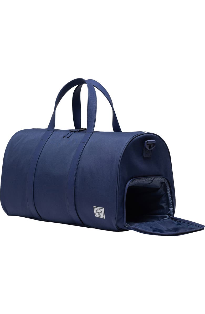 Herschel Supply Co. Novel Recycled Polyester Duffle Bag, Alternate, color, Skipper Blue