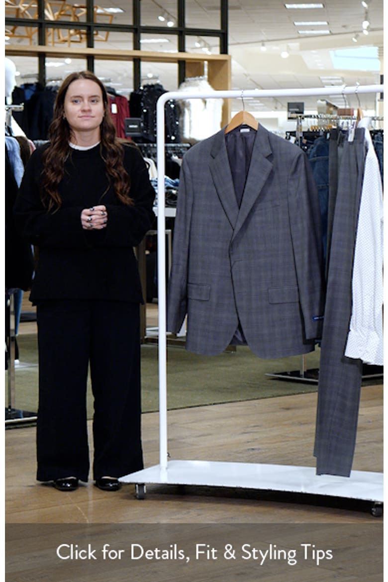 Hartford Classic Fit Grey Plaid Wool Suit video