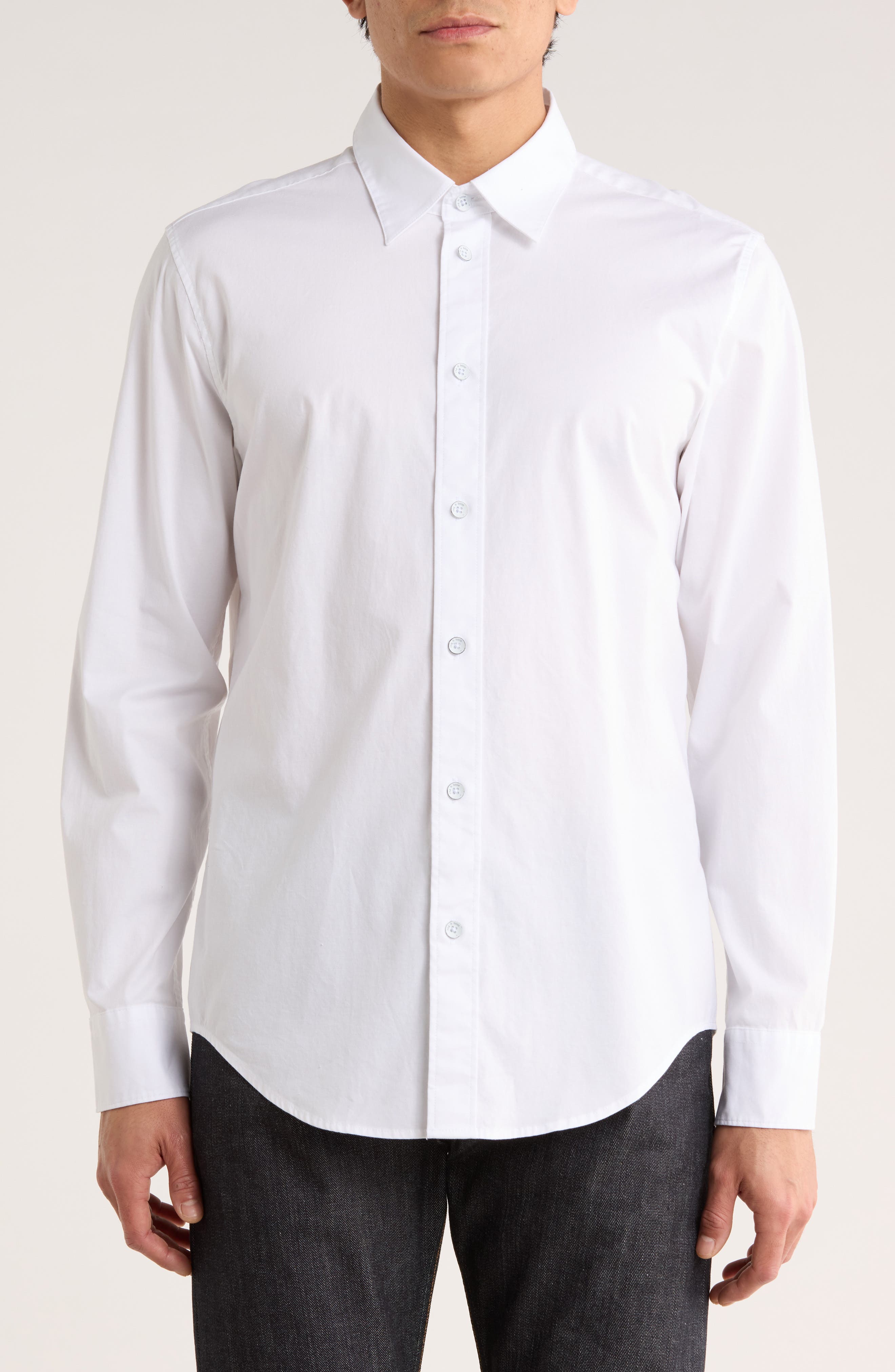 rag & bone Zane Stretch Cotton Button-Up Shirt