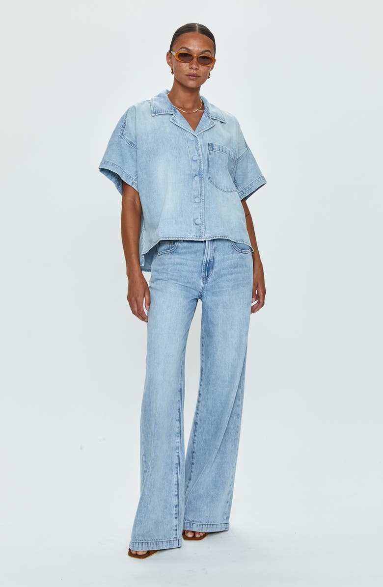 Pistola High Waist Wide Leg Jeans, Alternate, color, Chateau