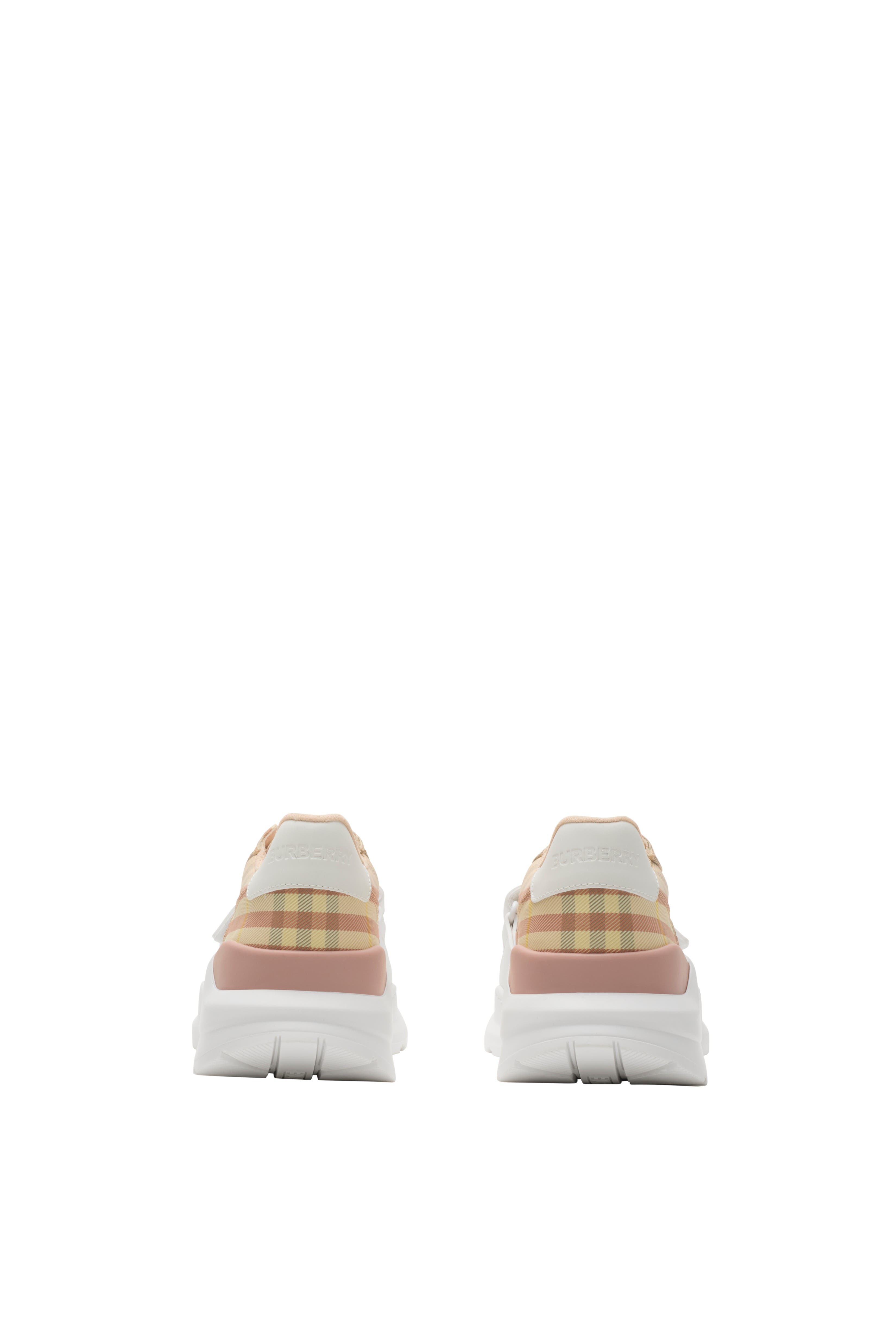Burberry Check Sneakers, Alternate, color, Teacup Pink