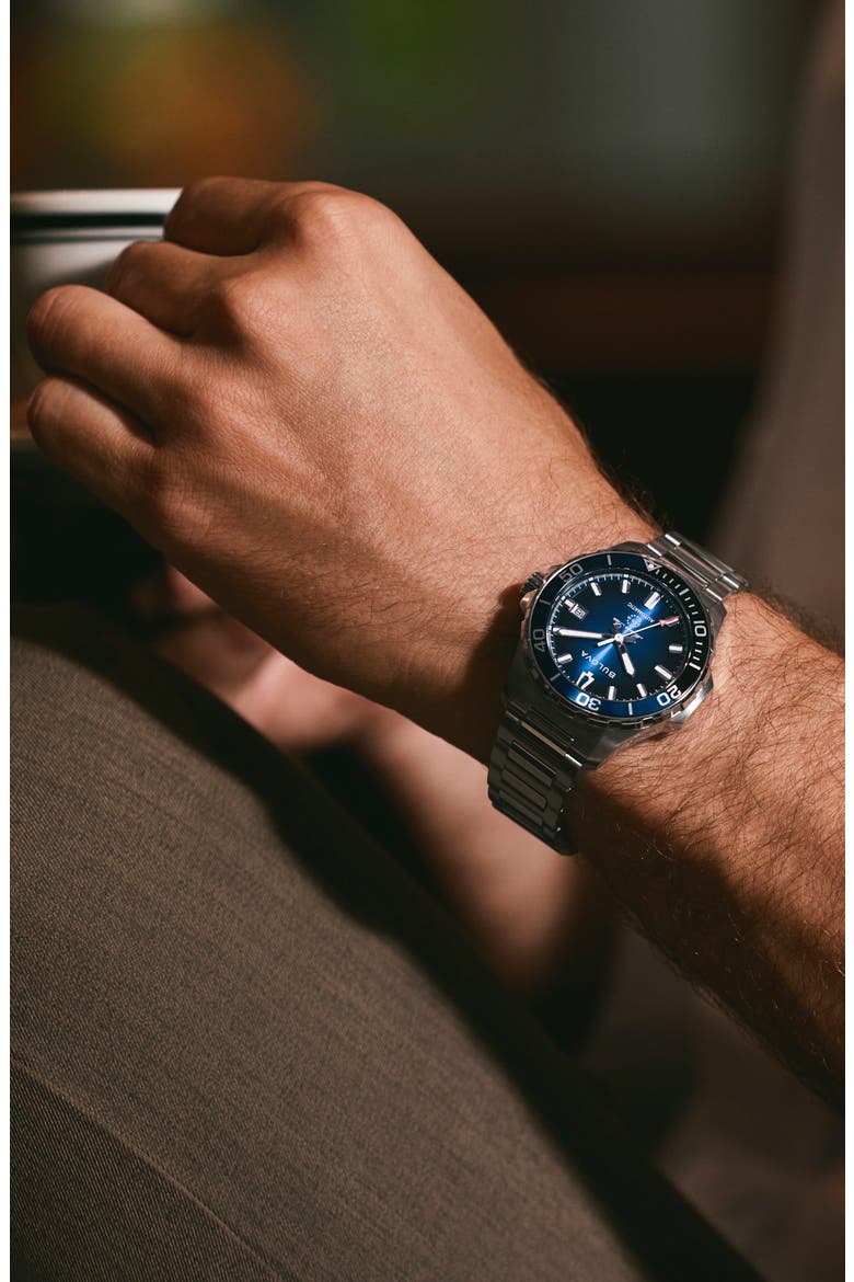 Marine Star Series B Bracelet Watch, 41mm, Alternate, color, SILVER-TONE