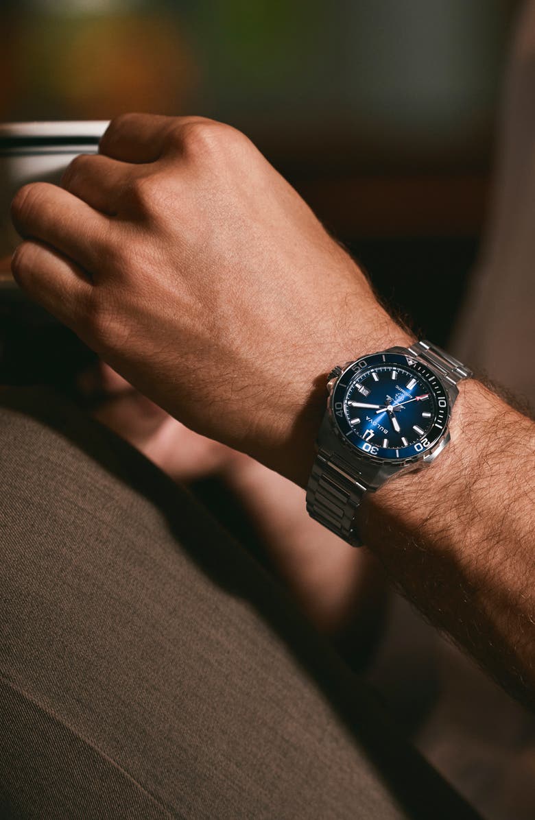 BULOVA Marine Star Series B Bracelet Watch, 41mm, Alternate, color, 