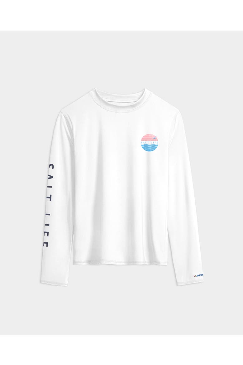 Coral Life Flag Performance Long Sleeve Tee, Main, color, White