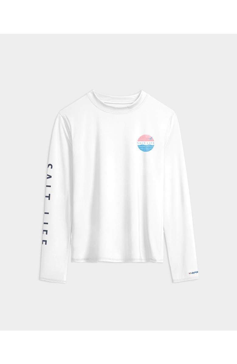 Salt Life Coral Life Flag Performance Long Sleeve Tee, Main, color,