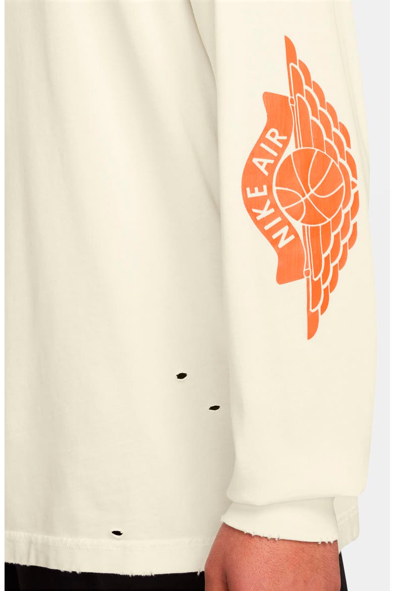 Jordan Rare Air Distressed Long Sleeve Graphic T-Shirt (Men