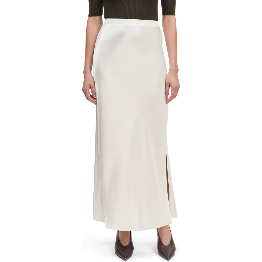 Favorite Daughter The Josie Satin Skirt In White