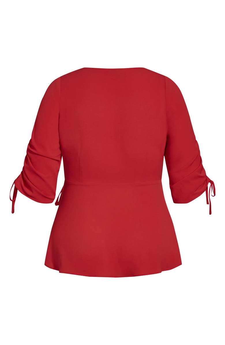 City Chic Wrap Lust Top, Alternate, color,