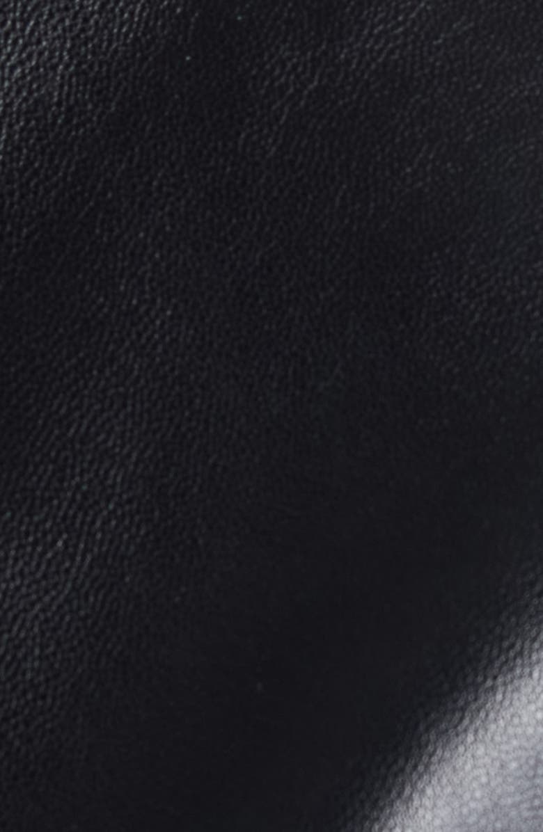 Givenchy Zip Shawl Collar Lambskin Leather Bomber Jacket, Alternate, color, Black