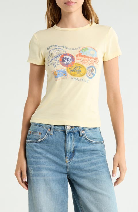 Holiday Stamps Graphic Baby Tee