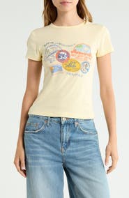 BDG Urban Outfitters Holiday Stamps Graphic Baby Tee