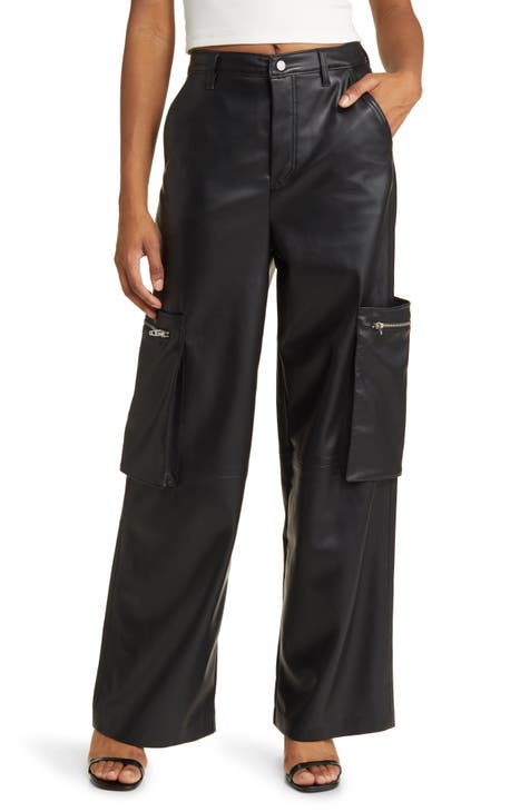 Rib Cage Frankle Faux Leather Pants