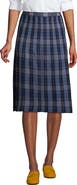 Lands' End School Uniform  Plaid Pleated Skirt Below the Knee