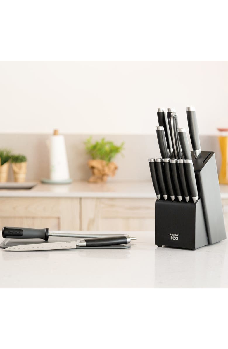 BergHOFF Leo Graphite Santoku Knife, Alternate, color, Black