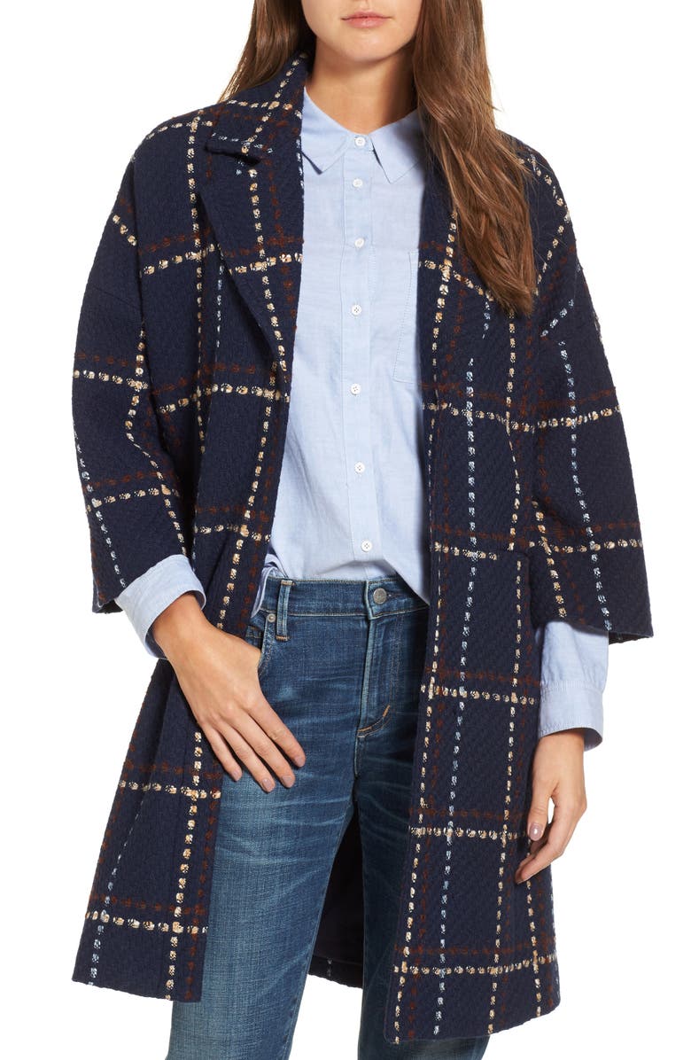 Halogen<sup>®</sup> Plaid Topper, Main, color,