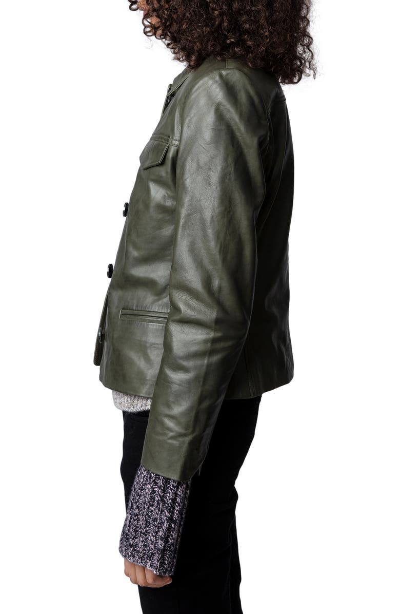 Zadig & Voltaire Women's Liam Leather Jacket, Alternate, color, 