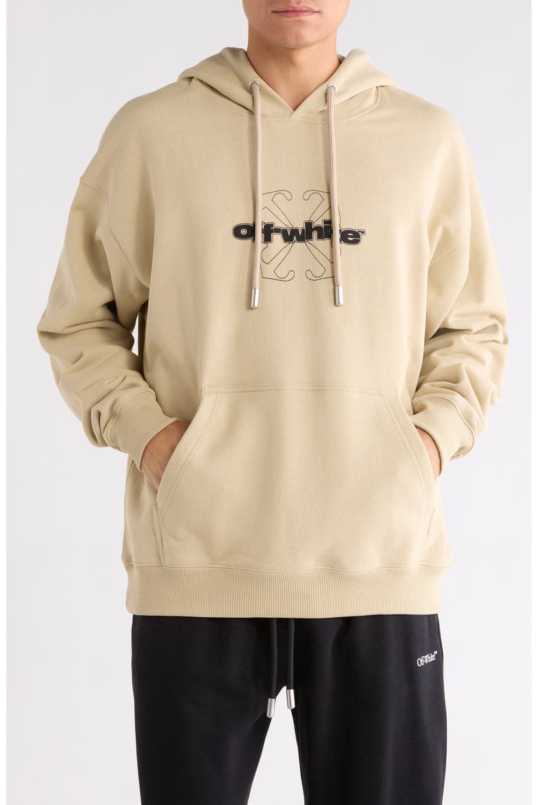 Arrow Skate Hoodie, Main, color, BROWN RICE-BLACK