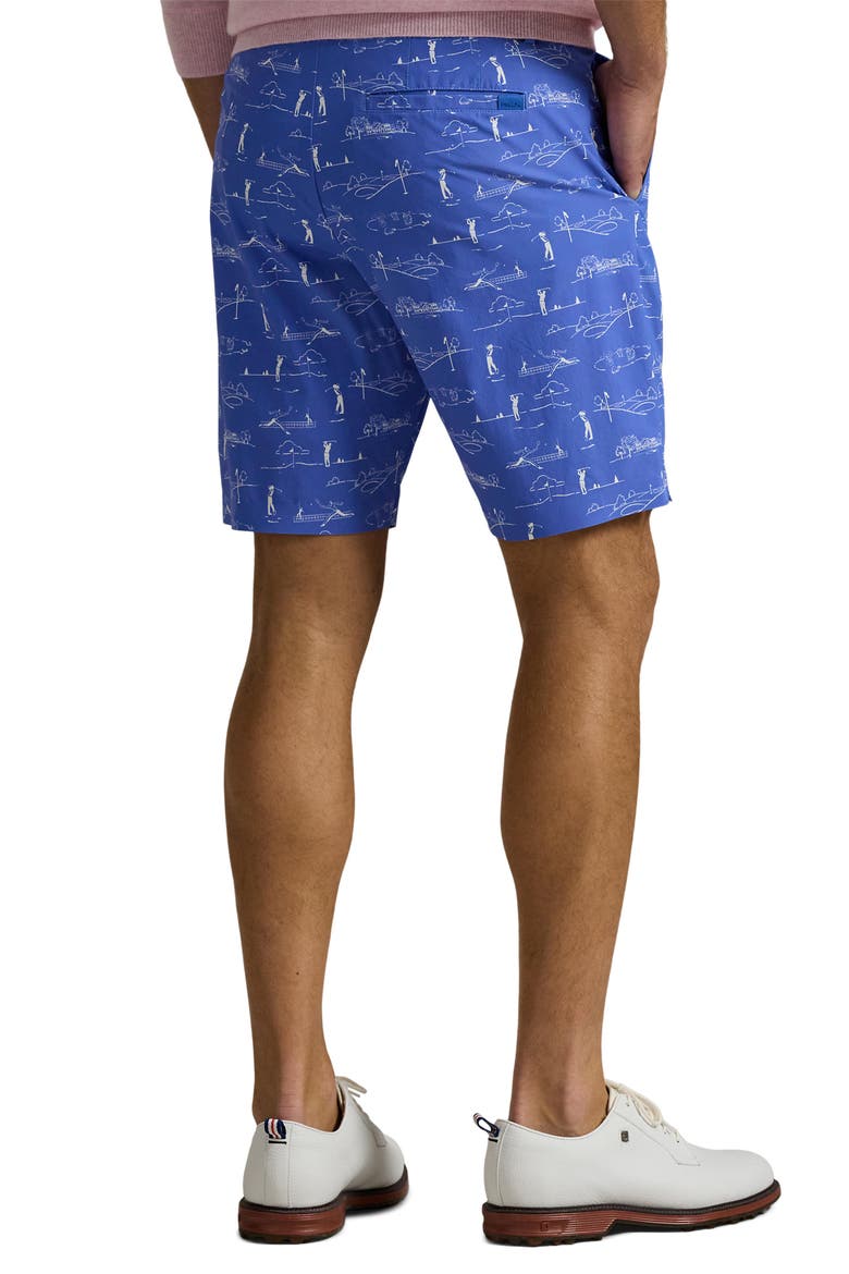 Golf Print Shorts, Alternate, color, BLUE