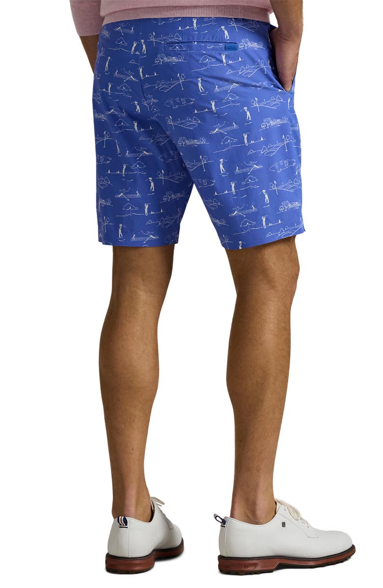 Polo Ralph Lauren Golf Print Shorts, Alternate, color, Blue