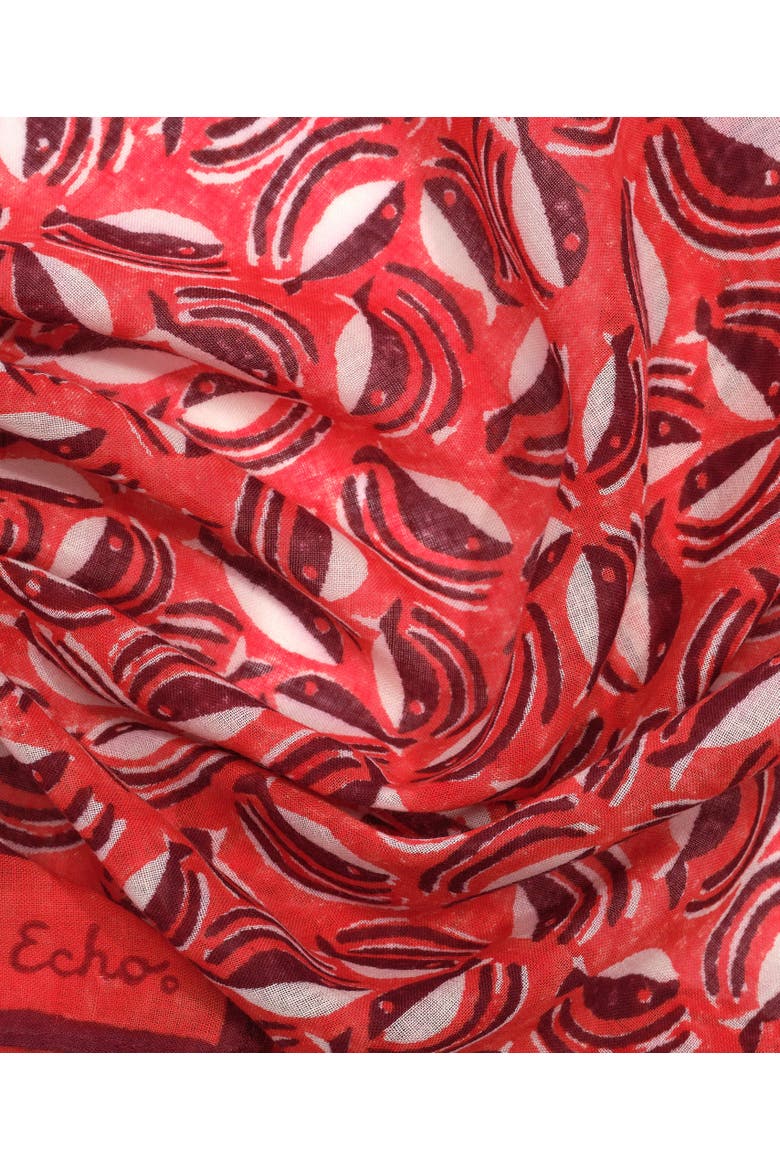 Shoal Of Fish Bandana, Alternate, color, Fiesta Orange