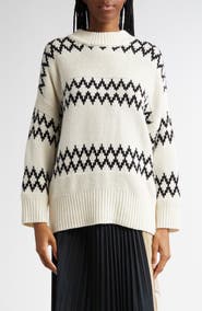 Reiss Ivy Wool Blend Fair Isle Sweater
