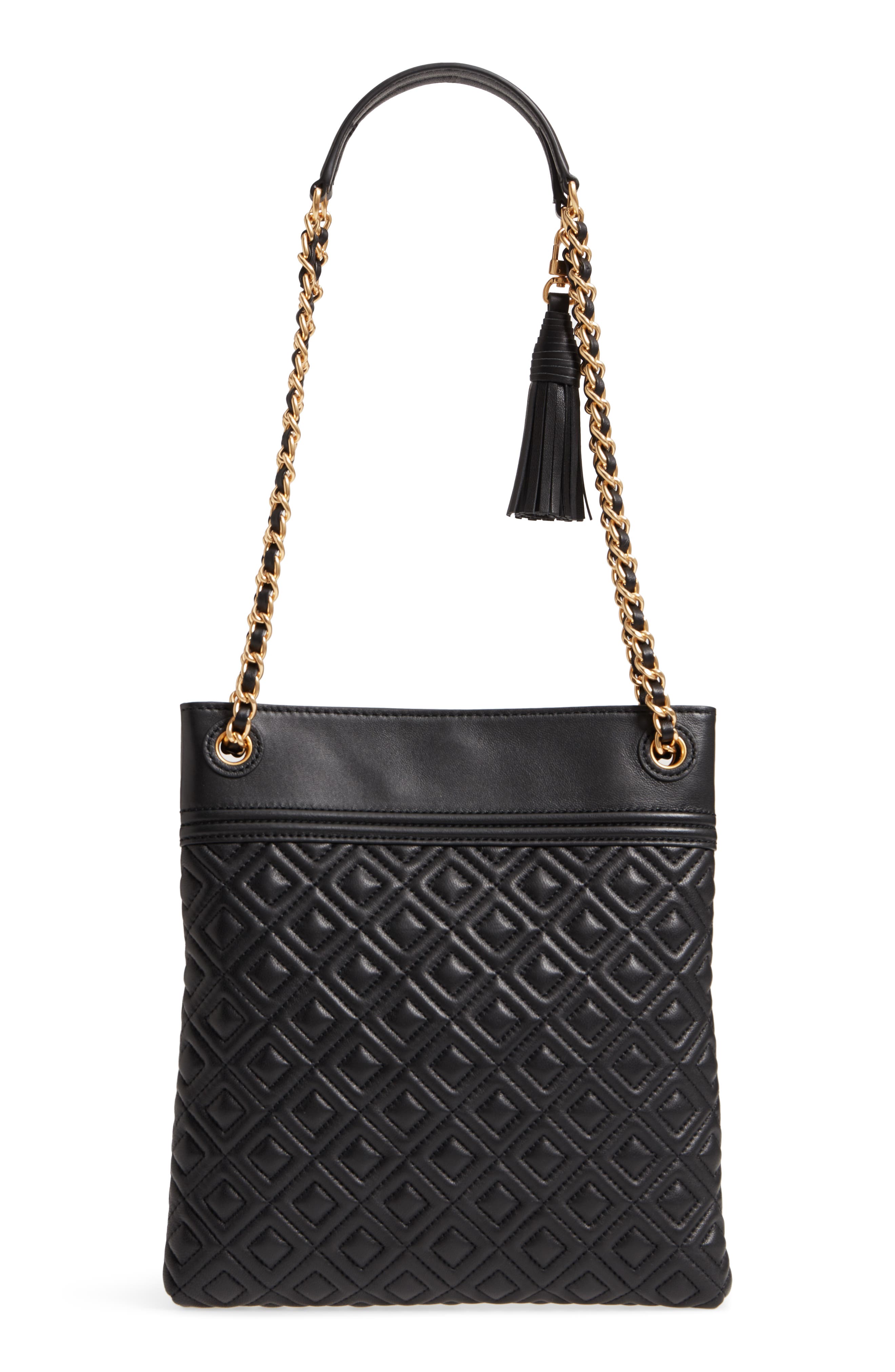 Tory Burch Fleming Swingpack Leather Crossbody Bag, Alternate, color, 