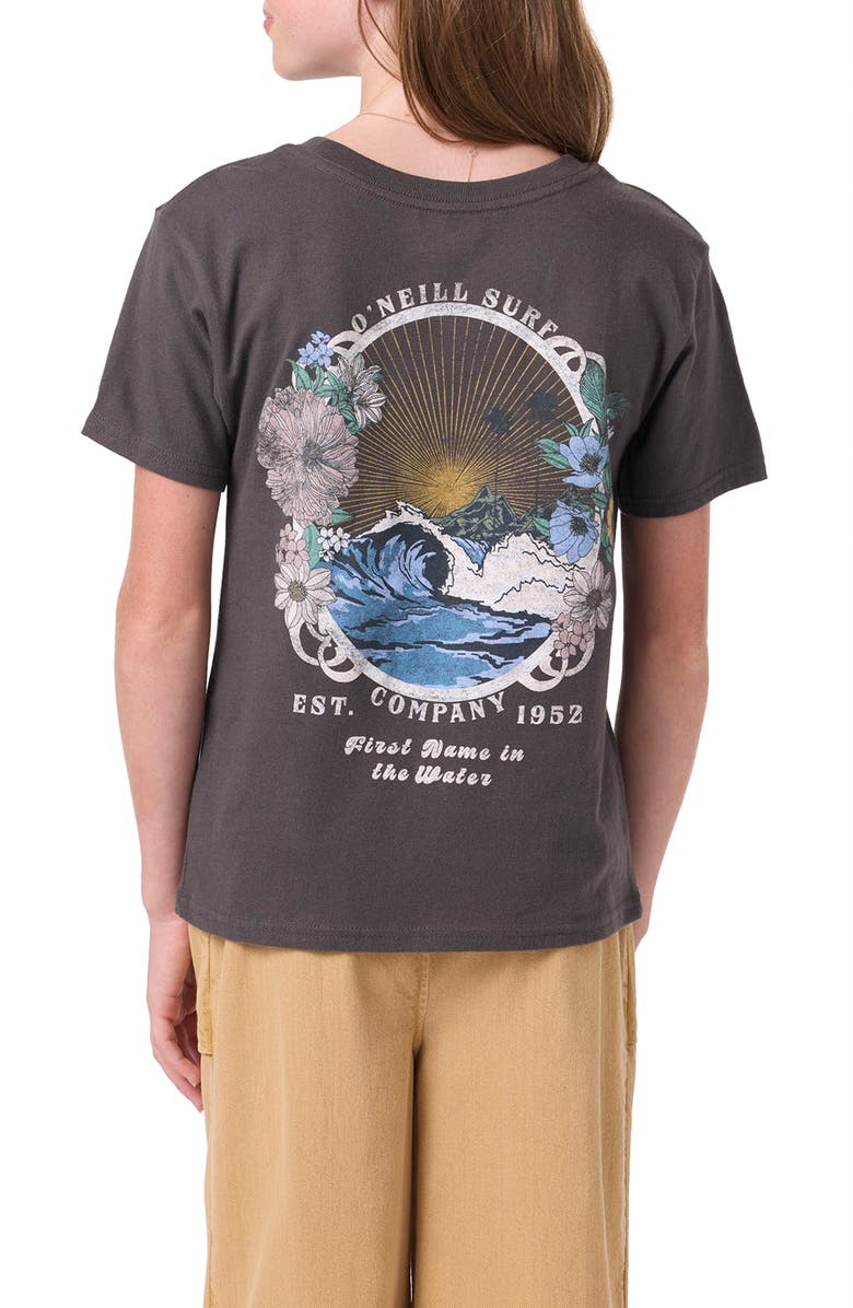 O'Neill Kids' Angie Floral Graphic T-Shirt, Alternate, color, 