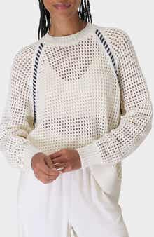 Sweaty Betty Tides High Whipstitch Open Knit Sweater
