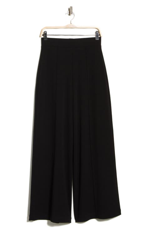Tempest Pleat Wide Leg Knit Pull-on Pants