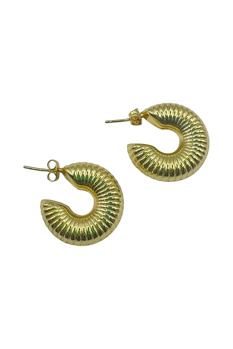 Everyday Hoop Earring, Main, color, Gold
