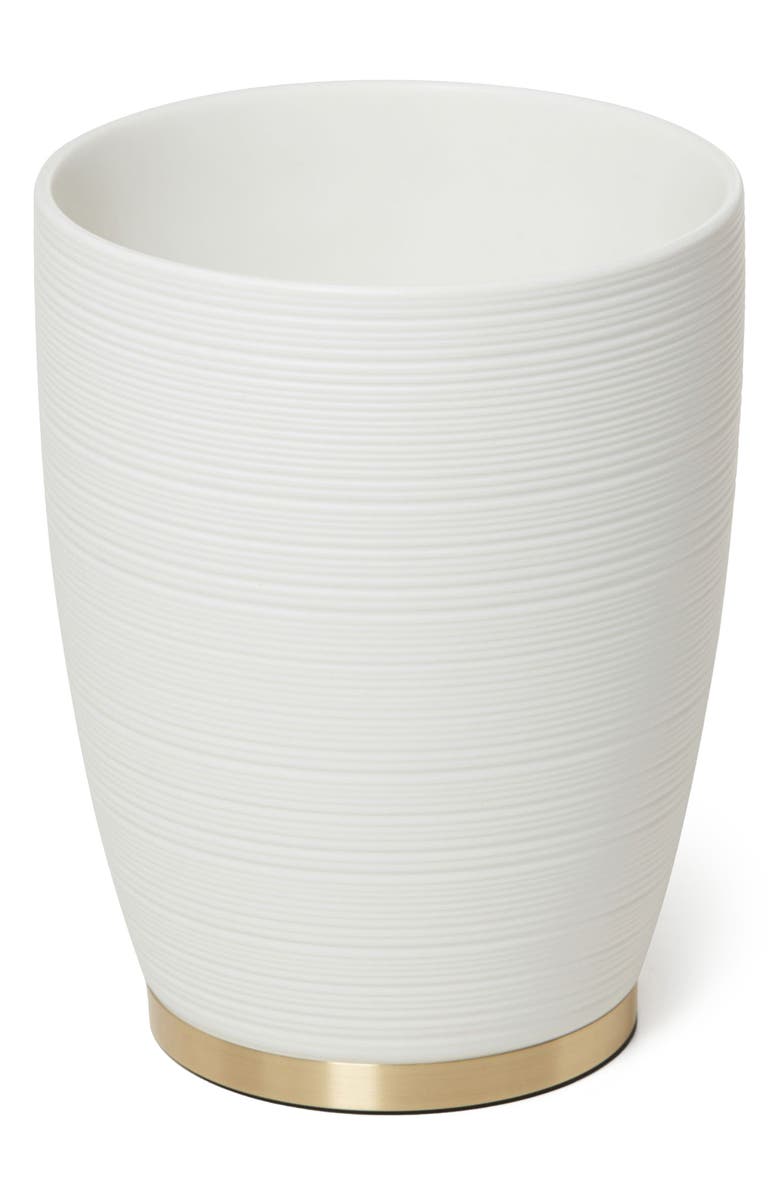 ROSELLI TRADING COMPANY Dubai Wastebasket, Main, color, White