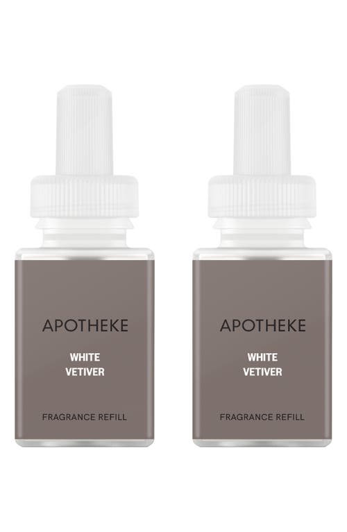 APOTHEKE x Pura 2-Pack Smart Fragrance Diffuser Refills in White Vetiver 