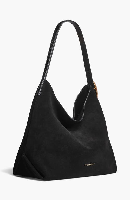 Donna Karan New York Georgette Suede Shoulder In Multi