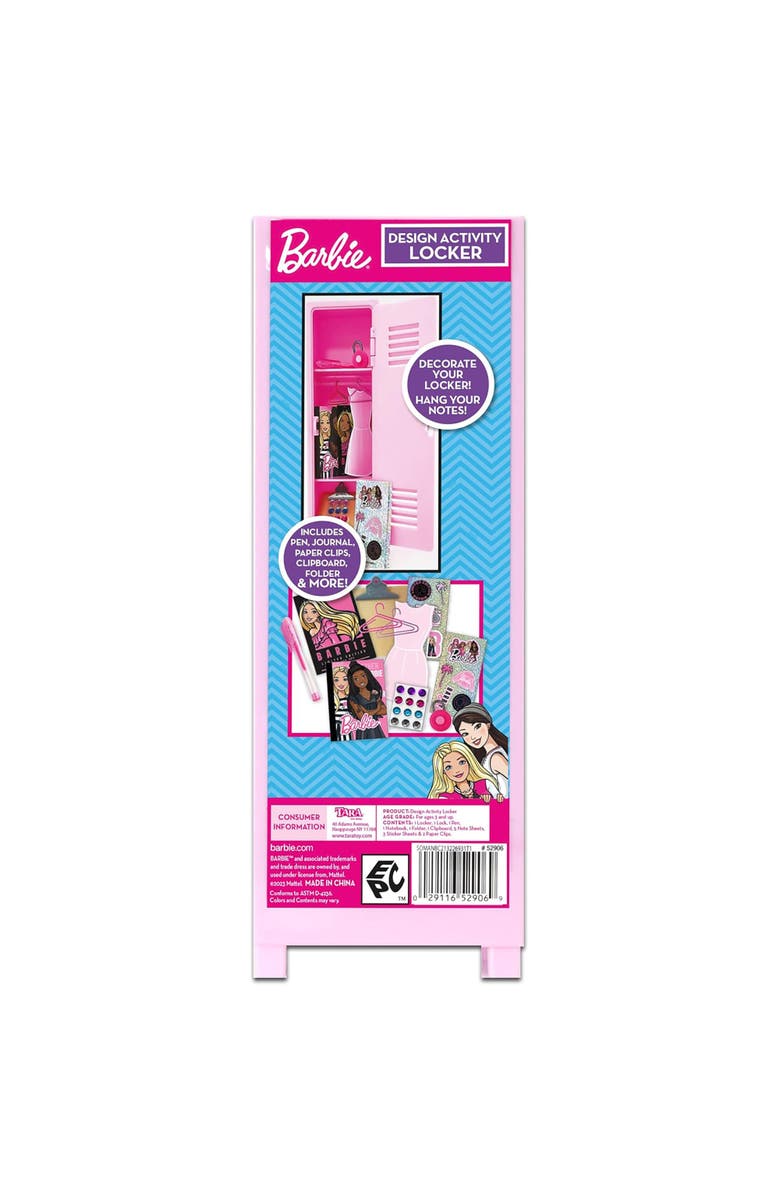 Barbie Design Activity Locker, Doodle & Decorate Fashion Playset, Kids 3+, Alternate, color, Multicolored
