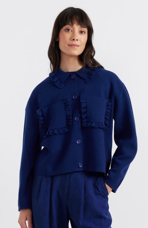 Chinti & Parker Sea Breeze Jacket In Admiral Blue
