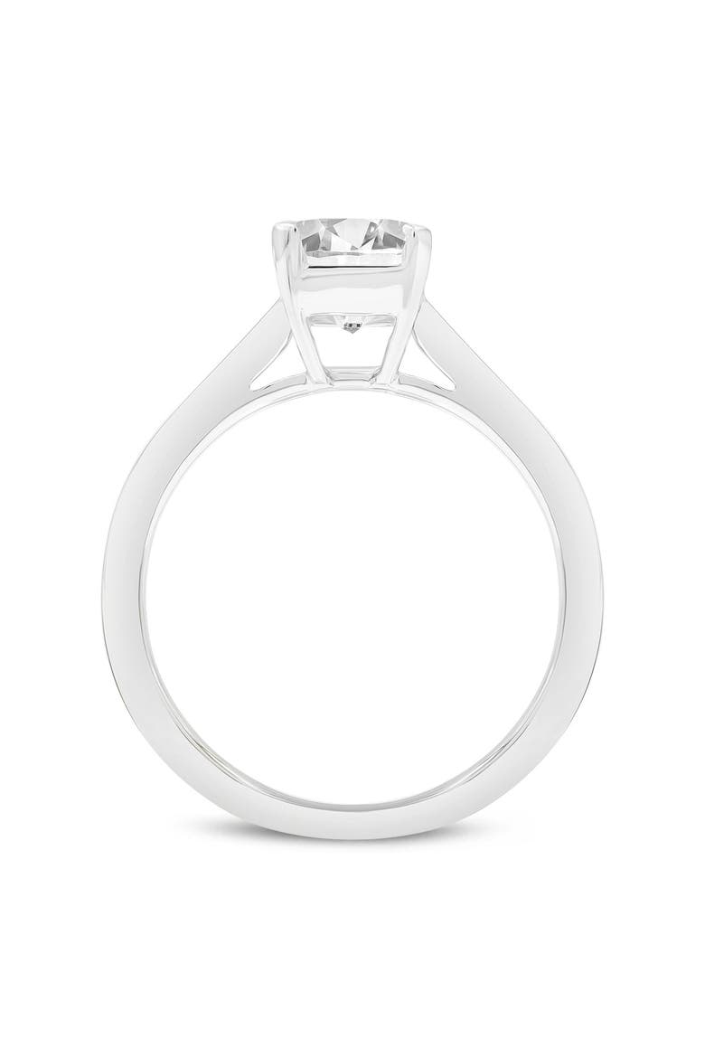 Eris 14K Gold Emerald Lab Grown Diamond Engagement Ring - 3.2 Ct, Alternate, color, 14K White Gold