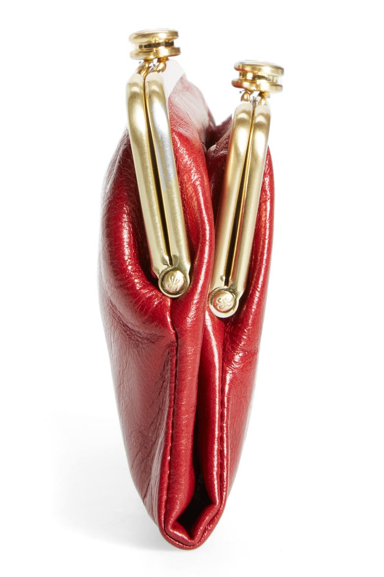 Suzette Calfskin Leather Wallet, Alternate, color, CARDINAL