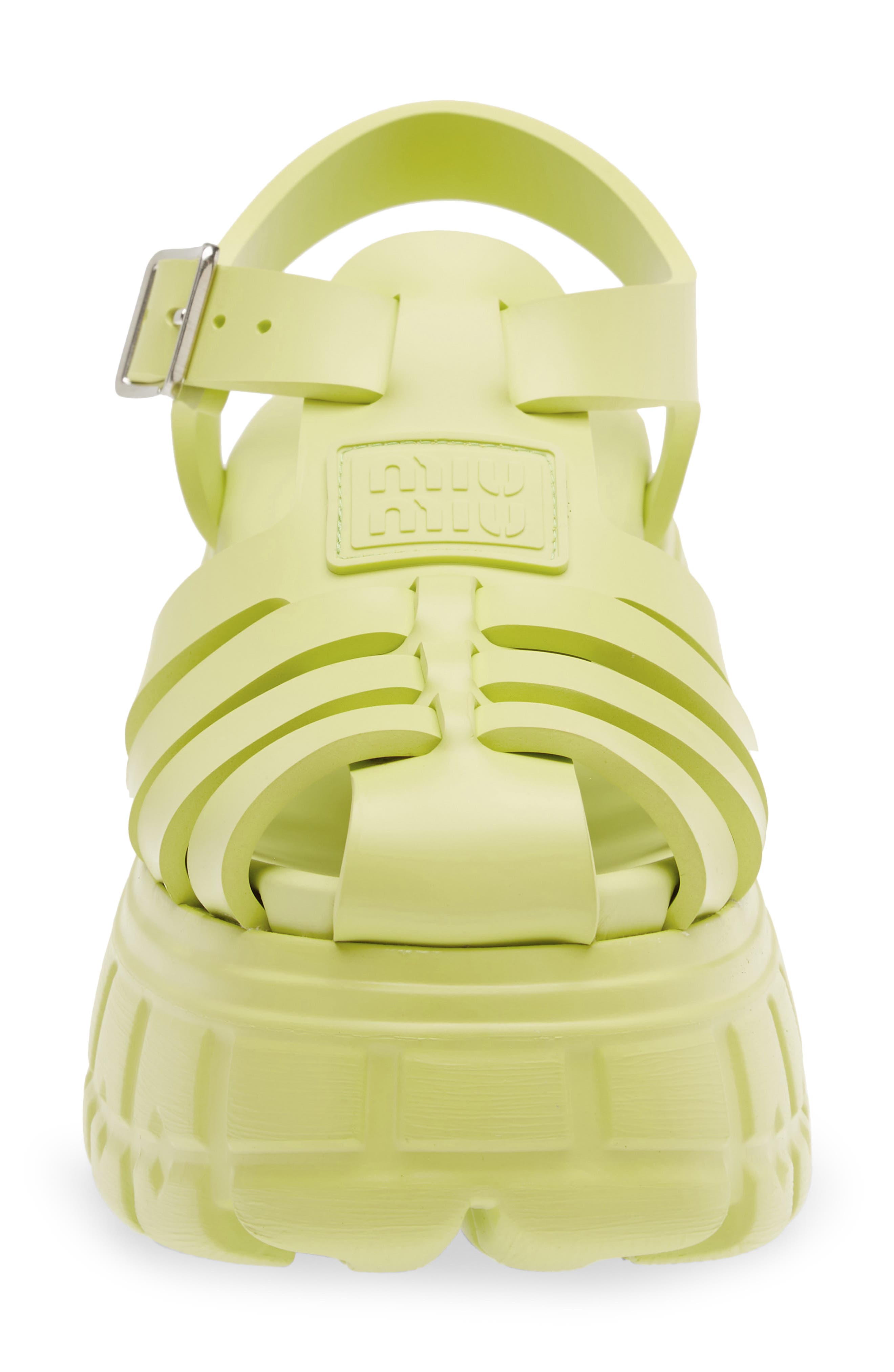 Miu Miu Tire Platform Fisherman Sandal, Alternate, color, 