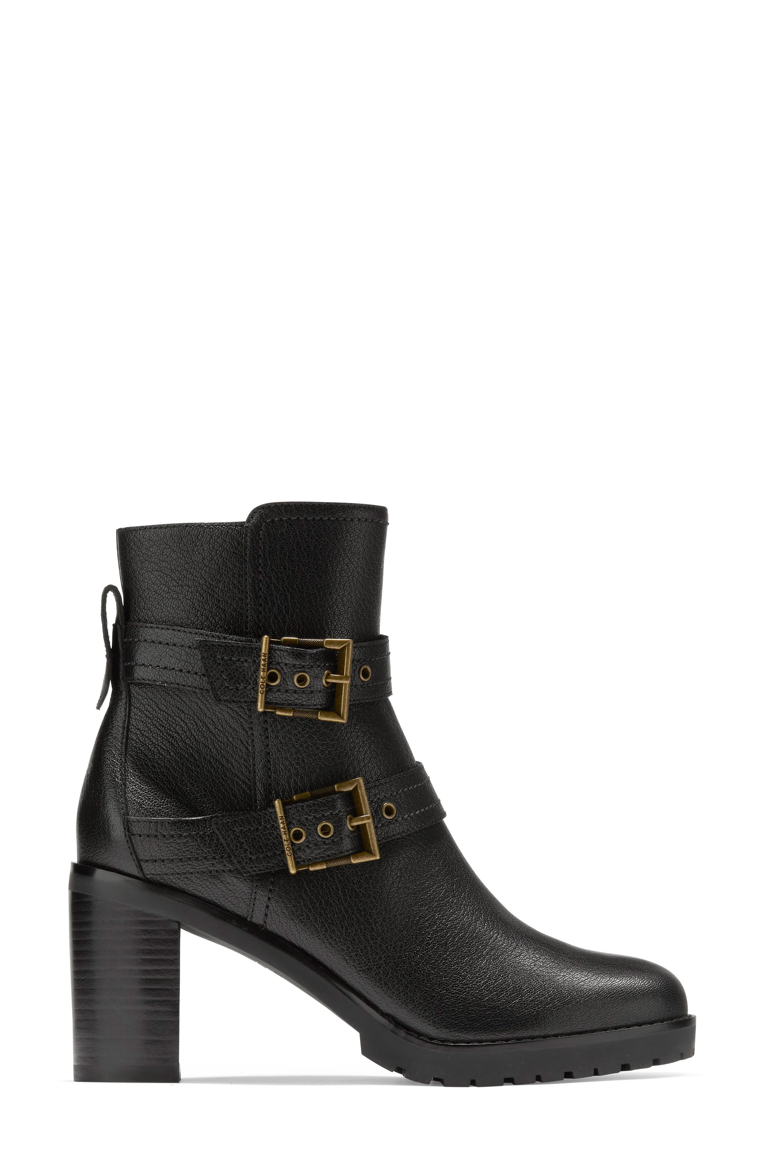 Cole Haan Foster Double Buckle Bootie, Alternate, color, 